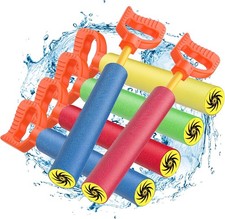 MoKo 6-Pack Water Blaster Set - 35ft Range, 4 Colors for Pool  Beach Games USA