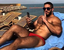 Man Photo Men Interest Beefcake Male Photo Muscle Man Photo 5 x7  Cris 52 -  161