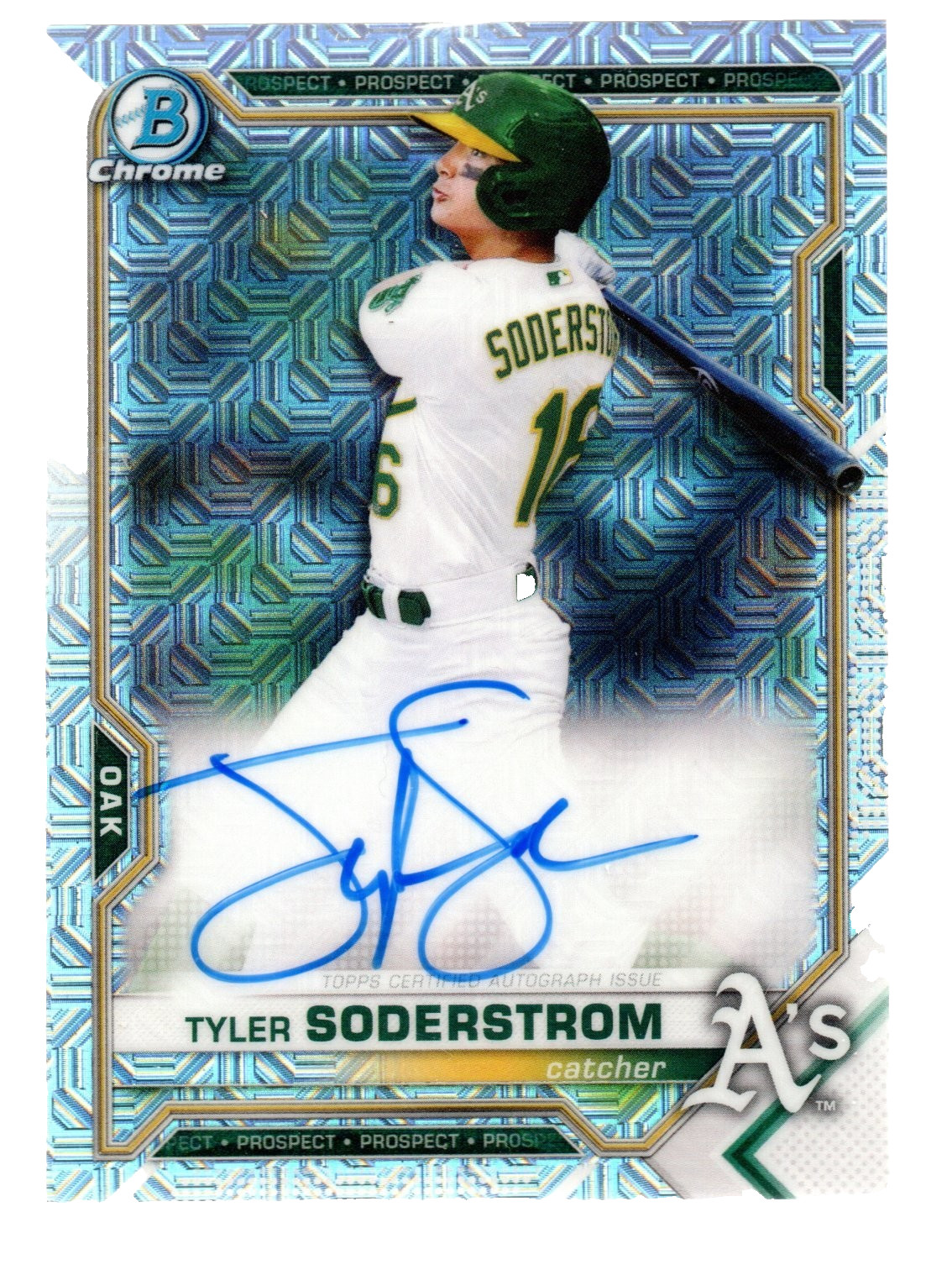 TYLER SODERSTROM 2021 Bowman Chrome Mega Box Mojo Refractor AUTO #BMA-TS