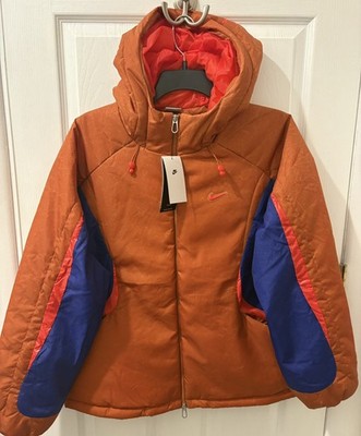Nike Project Frog Insulated Puffer Repellent Jacket Orange HJ6934-246 Mens Sz S
