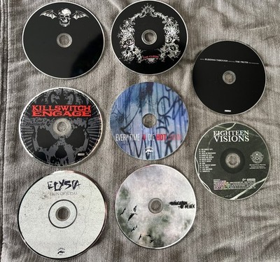 8-CD Metalcore Lot - Avenged Sevenfold, Killswitch Engage, Atreyu - DISC ONLY