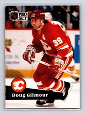 1991-92 Pro Set - Doug Gilmour #34 Calgary Flames Hockey Card