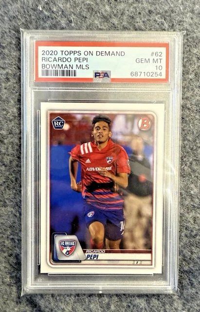 2020 TOPPS BOWMAN MLS RICARDO PEPI PSA 10 Rookie Card RC FC DALLAS USA