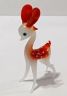 CUTE 6 3/4" VTG RARE MURANO GLASS FAWN DEER SPOTTED