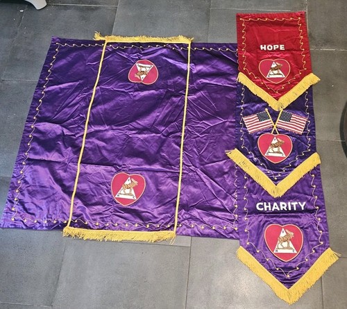 MOOSE Lodge Legion of the Moose Flag Banners Table Cover Decor Satin