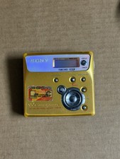 Sony Walkman Net MD MZ-N505 MiniDisc Recorder Digital Mega Bass Gold READ