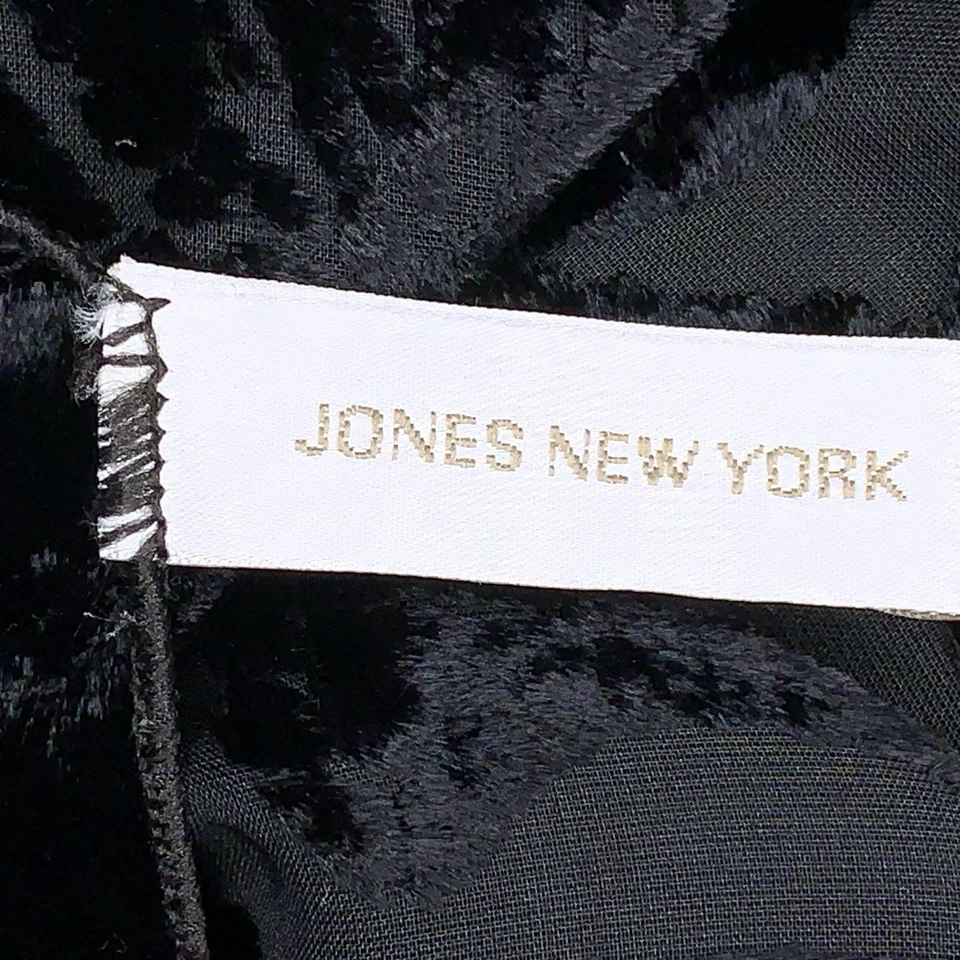 Bufanda Floral Terciopelo Negro Y2K Era Whimsigoth Jones Nueva York Goth Flecos Boho Foto 3 de 4