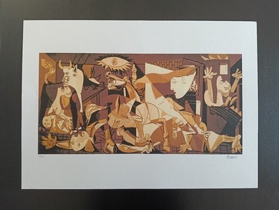 PABLO PICASSO Nummeriertes Litho Poster 19,5x27,5 POP ART Guernica