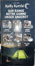 Kelly Kettle Edelstahl Campingkocher, kocht Wasser schnell, großer Boden Camp