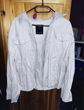 Süße Cordjacke Damen Creme Beige S-L Frühlingsjacke Übergang