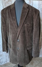 CHAPS Brown Corduroy Two Button Chest 50" x 32" Blazer Sport Coat Suit Jacket