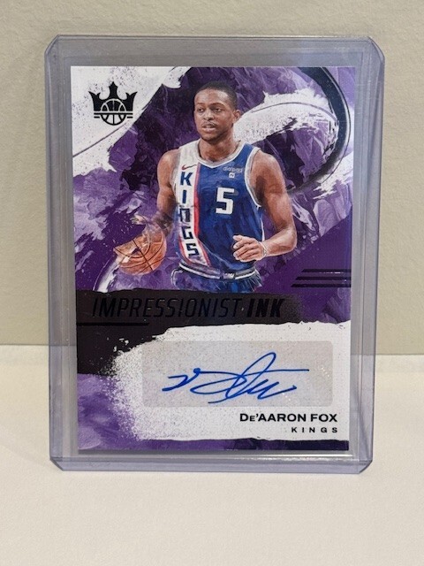 De'Aaron Fox, Kings 2024-25 Panini Court Kings Impressionist Ink