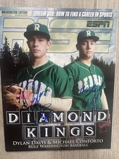 Michael Conforto Dylan Davis Signed ESPN RISE Baseball Magazine 2011 RARE MLB NL