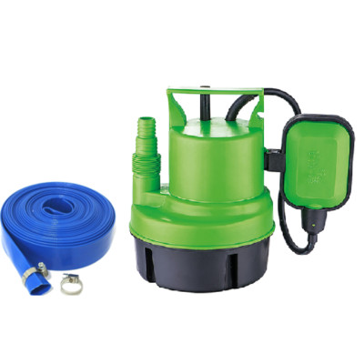 200W Tauchpumpe Wasserpumpe schmutzig sauber Teich Pool Whirlpool Entleerung mit 10m Schlauch