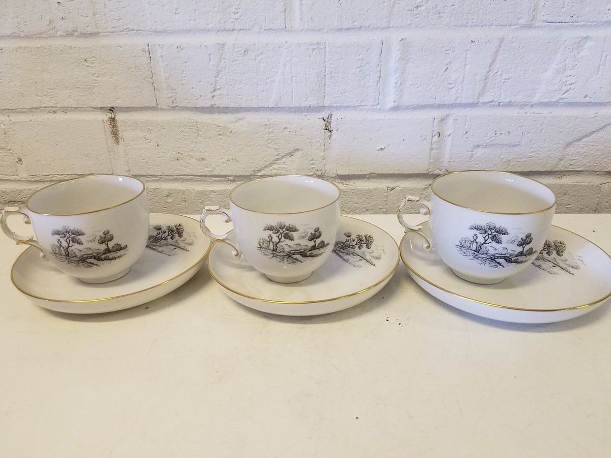 カップ3コ　ソーサー2コ　FURSTENBERG Vintage Furstenberg German Porcelain 3 Set Cup & Saucer with