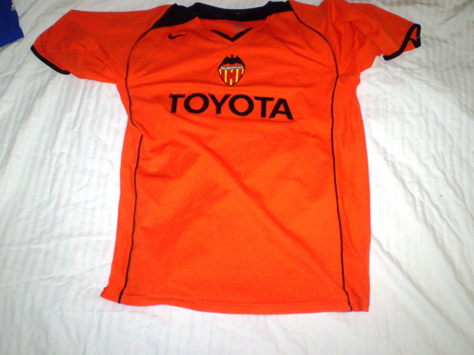 Suelto traicionar Reunión Nike Valencia Club de Fútbol TOYOTA La Liga #5 Réplica Camiseta De Fútbol  Naranja XL | eBay