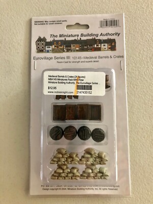 Medieval Barrels & Crates (24 figures) Miniatures Building Authority Eurovillage