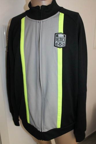 Nike Tiempo Herren Fußball Sport Jacke Schwarz Sweater Schwarz Grau Größe XL - 第 4/4 張圖片