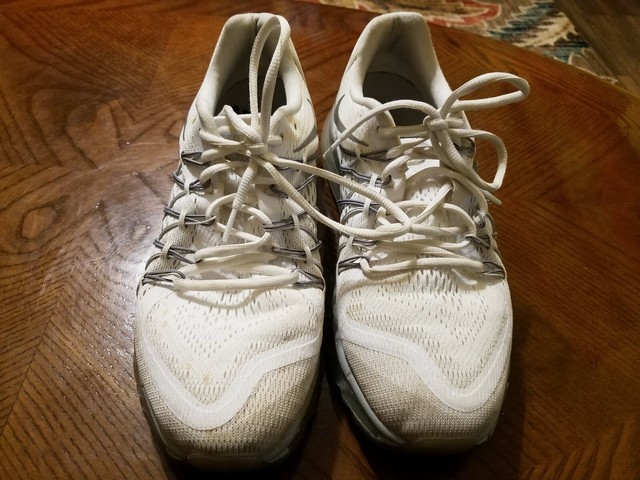 Size 10.5 - Nike Air Max 2015 White Metallic Silver for sale online | eBay