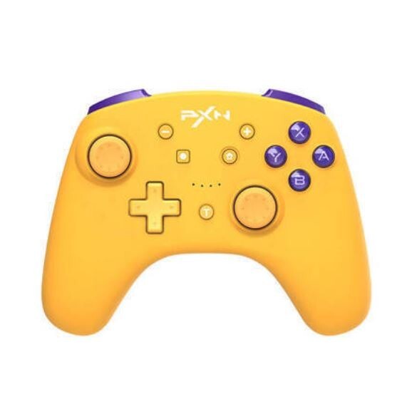 Manette sans fil NSW PXN-9607X jaune, manette Switch vibrante avec batterie 550mAh