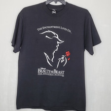 Vintage Disneys Beauty  the Beast The Broadway Musical T Shirt Large Made USA
