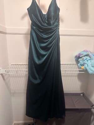 Brand New David's Bridal Formal Dress size 10 (juniper green) | eBay
