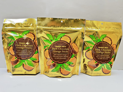 Trader Joe's Dark Chocolate Orange Sticks - 3 Packs (10oz Each