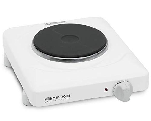 Rommelsbacher THS 815 Piastra Singola, Acciaio, Bianco