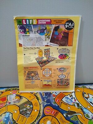 Life game of Adventures Edition 09060 Instructions - Hasbro