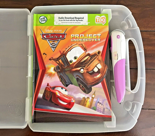 Leap Frog TAG Pen Reader + 4 Books (Cars/Dora/Scooby Doo, SpongeBob) + Case - Picture 2 of 6