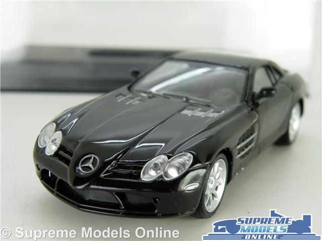 MERCEDES SLR MCLAREN MODEL CAR SPORTS BLACK 1:43 SCALE IXO + CASE SL K8