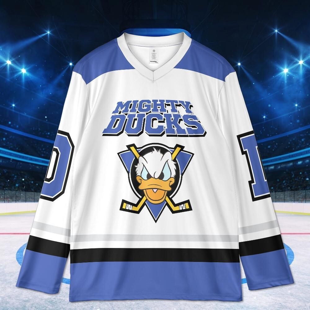 Donald Duck Disney Hockey Jersey - Perfect Disneyland Gift & Vacation Souvenir