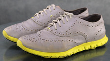 Cole Haan Zero Grand Women's Wingtip Oxford Comfort Shoes Size 8 B Leather Gray