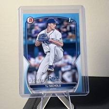 2023 Bowman Draft - Sky Blue #BD-153 TJ Nichols /499 (RC) Tampa Bay Rays