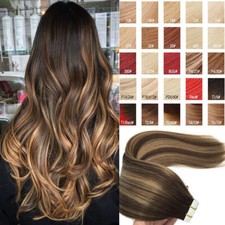 Seamless Adhesive Tape In Human Hair Extensions Skin Wefts Russian Premium Hair