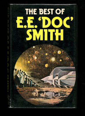 Best of E.E. Doc Smith British UK 1st Edition 1975 Hardcover HCDJ Black DJ