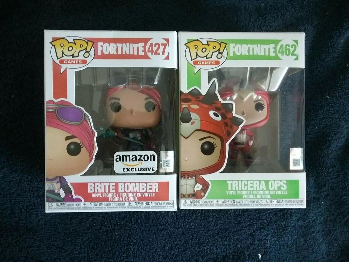 Funko Pop Fortnite Amazon Exclusive BRITE BOMBER 427 TRICERA