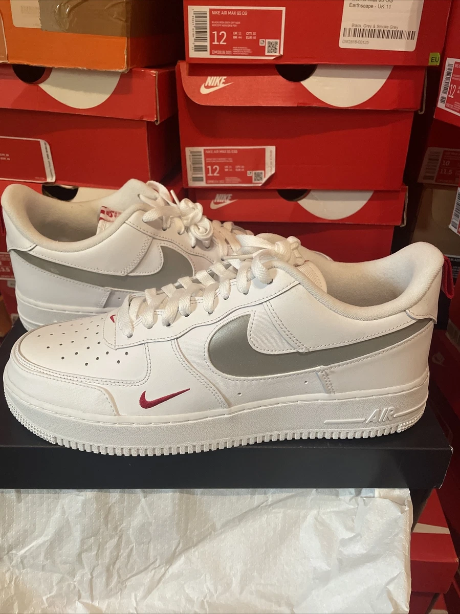 Nike Air Force 1 Low Reflective Swoosh Grey Shoes 