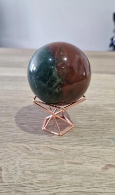 Grüner roter Ozean Jaspis Kugel 64,0 mm 356 g, Kristallheilung, Dekoration, Geschenk 