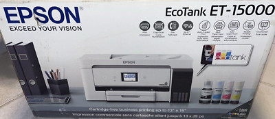 Epson EcoTank ET-15000 Wireless Color All-in-One SuperTank Printer - White