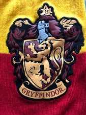 Harry Potter Gryffindor Acrylic Knit Scarf In Red, Yellow Black With Logo