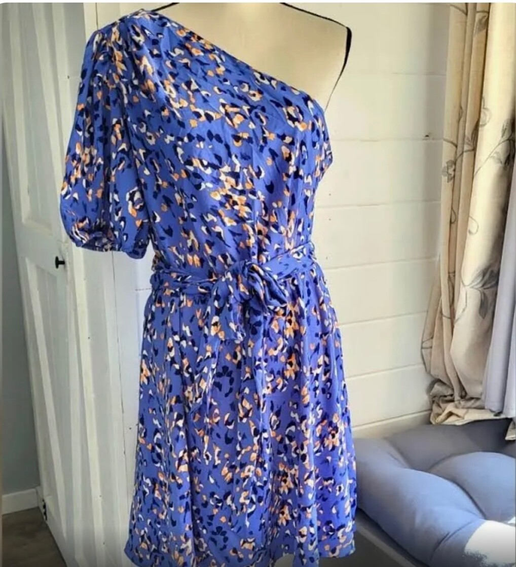 nine west one shoulder dress Nine West One Shoulder Dress