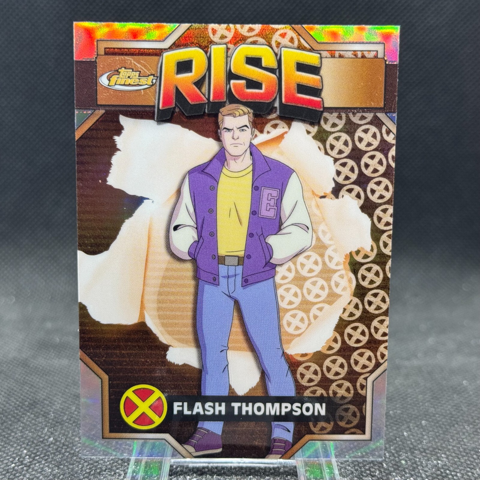 2025 Topps Finest X-Men '97 Common Flash Thompson Refractor #23 Marvel