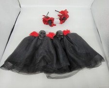 Claire's Icing S/M Halloween skull Costume Tutu Headband New with Tags