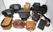 Vintage Photo Camera Cases Lot of 11 READ Rollei Kalimar Braun Nurnberg Beacon