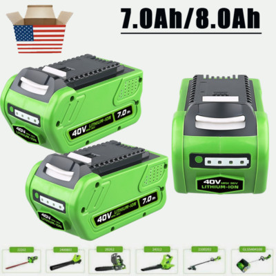 40V 8.0Ah 7.0AH 8.0AH For Greenworks G-MAX 40 Volt Lithium Battery 29472 29462