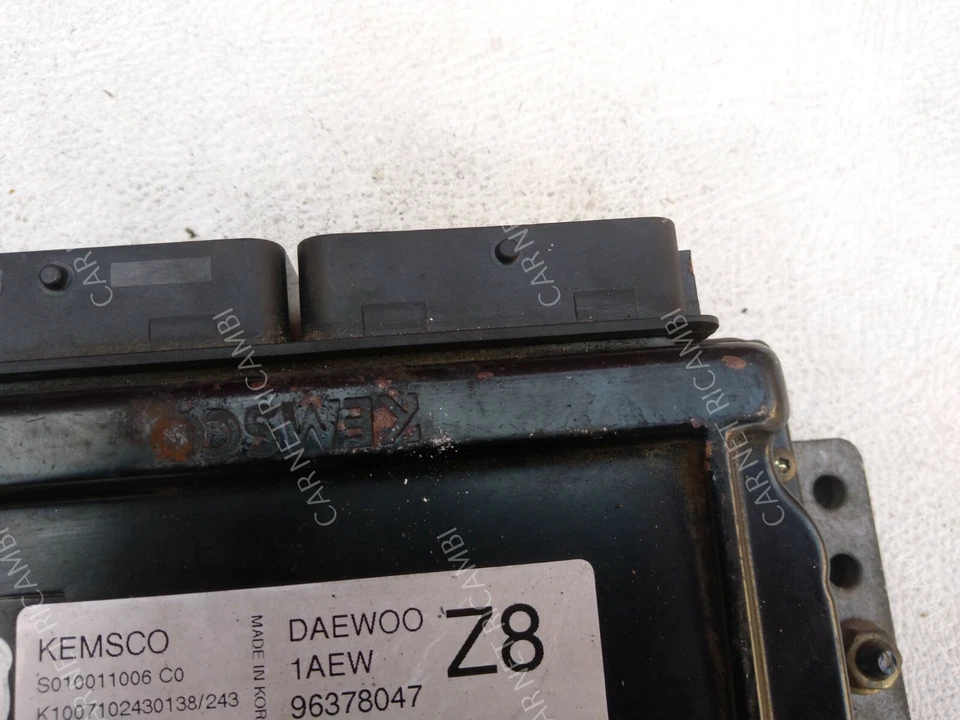 S010011006 KEMSCO 96378047 1AEW Z8 CENTRALINA MOTORE ECU DAEWOO NUBIRA 1.6 16V Foto 4 de 4