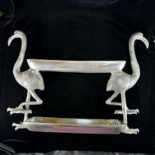 NICOLE MILLER Cast Aluminum FLAMINGO Serving ...