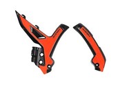 Acerbis X-Grip Rahmenprotektoren Schwarz & Orange FüR KTM SX-F 350 2023-2025