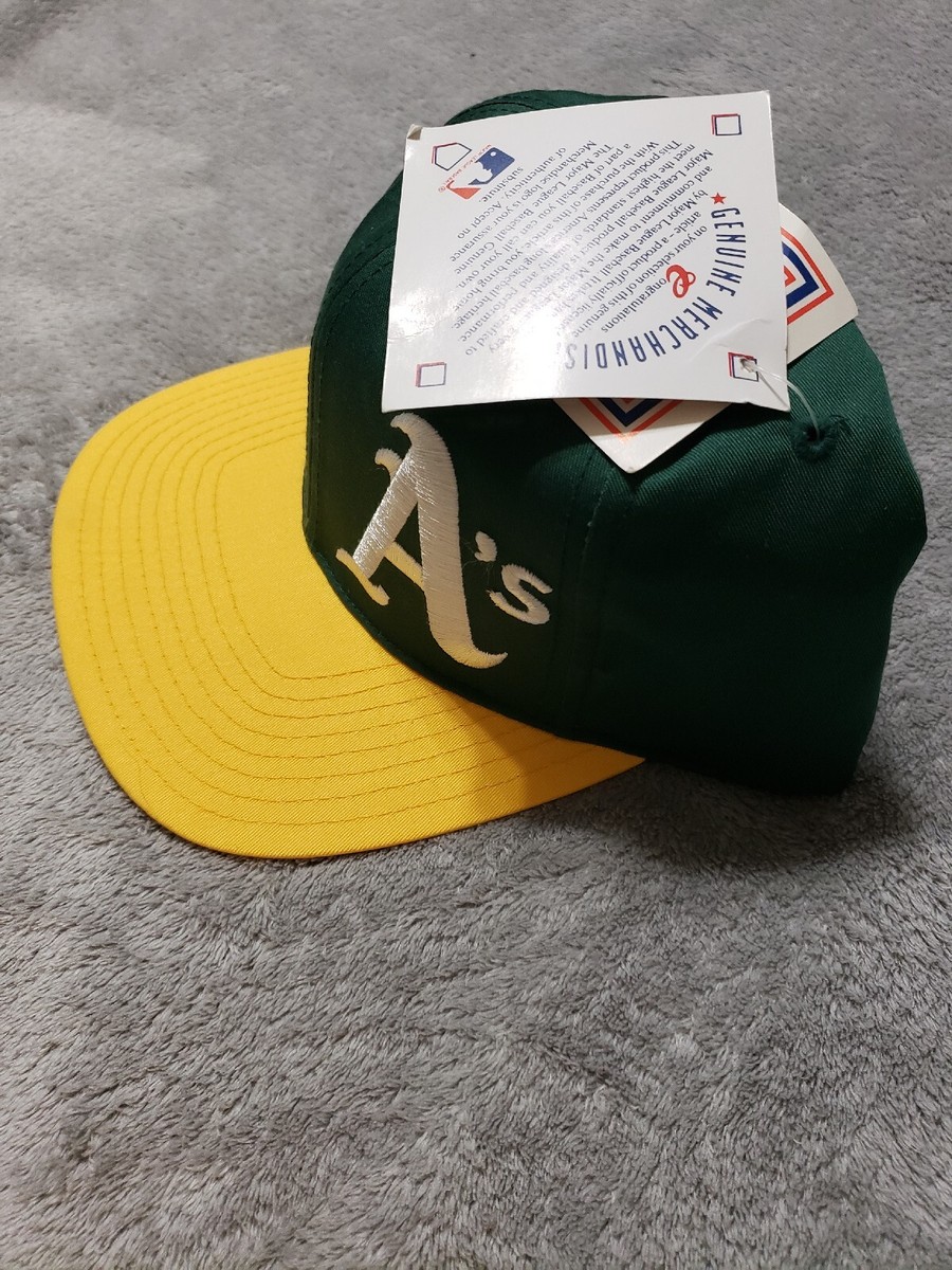 VINTAGE DEADSTOCK OAKLAND ATHLETICS LOGO 7 SNAP BACK HAT/CAP